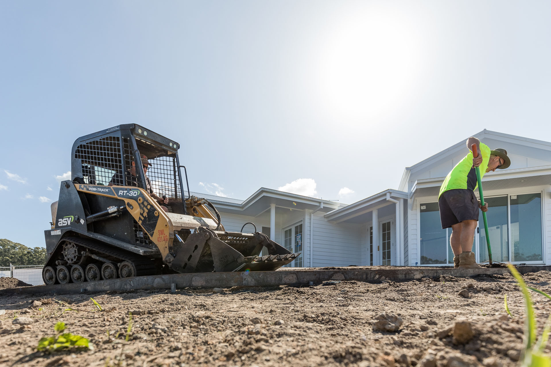 tradies working